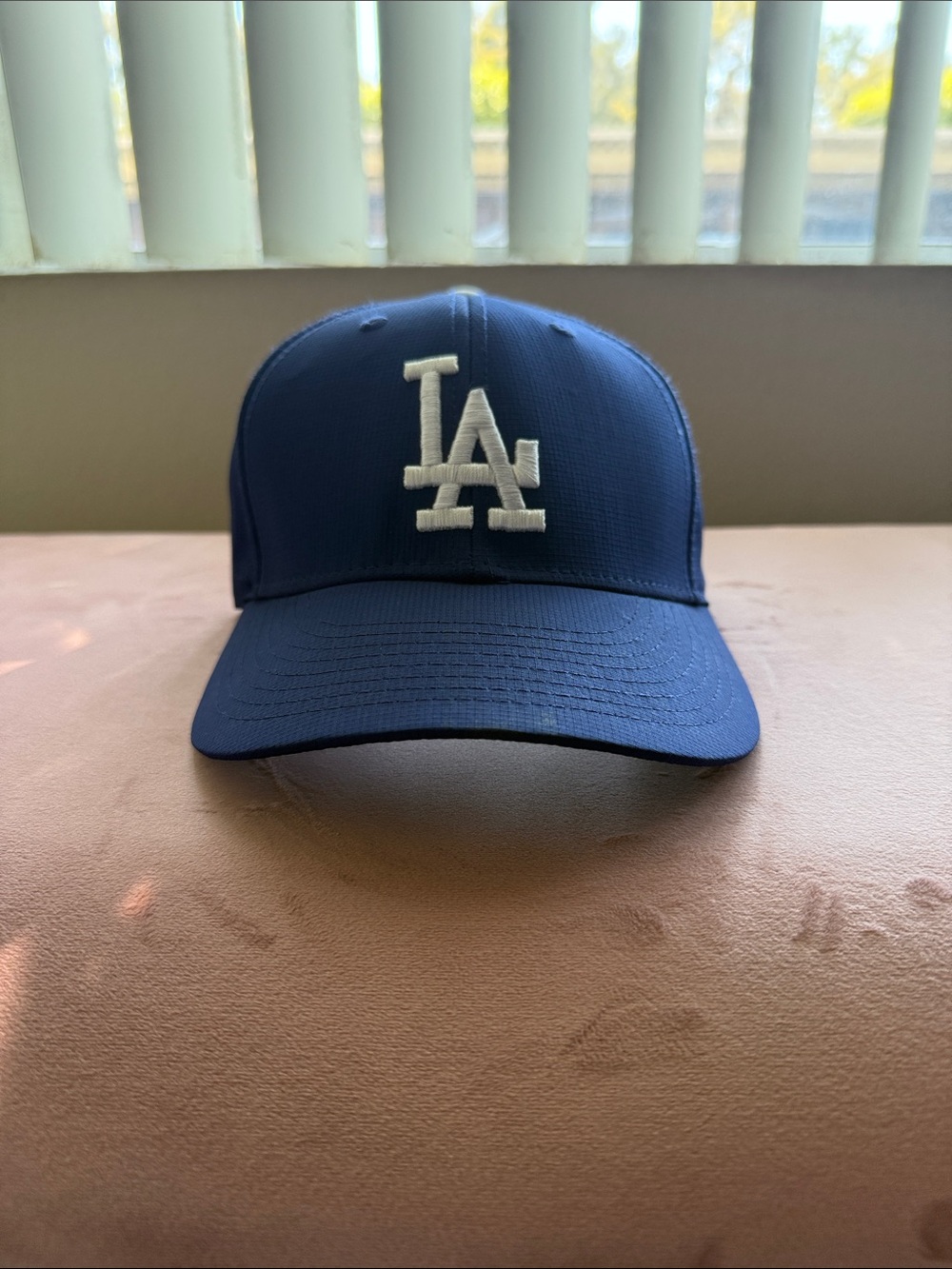 Unisex Nike Royal Blue Baseball Hat with White LA Logo